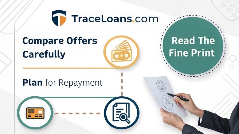 Compare Offers Carefully + Read the Fine Print + Plan for Repayment